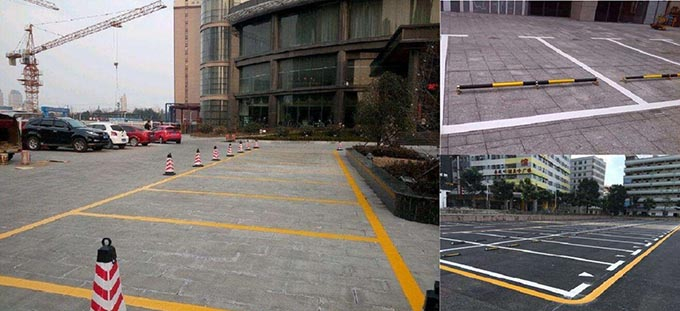 小區(qū)車位劃線 停車場(chǎng)劃線施工