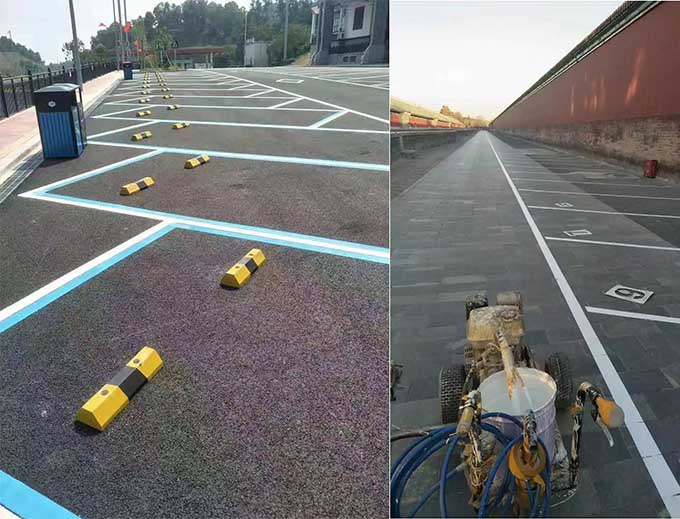 哈爾濱停車場(chǎng)劃線 熱熔劃線